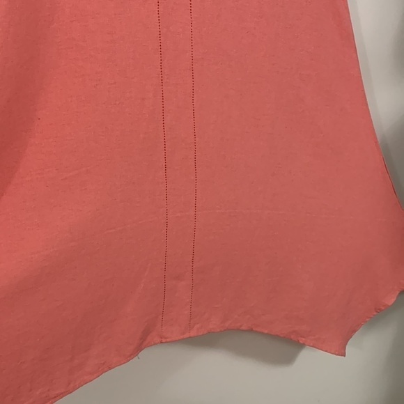 Cynthia Rowley Linen Dress Size S Color Peach - Picture 9 of 11